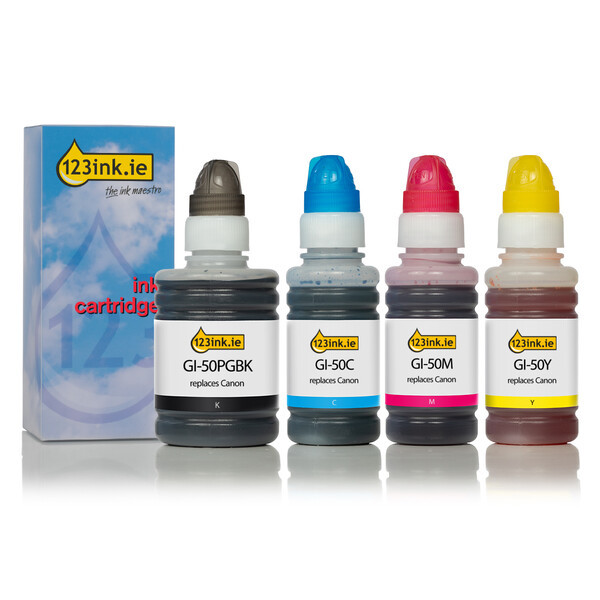 Canon GI-50 BK/C/M/Y ink tank 4-pack (123ink version)  127162 - 1