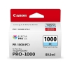 Canon PFI-1000PC photo cyan ink cartridge (original Canon)