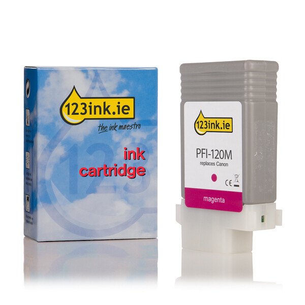 Canon PFI-120M magenta ink cartridge (123ink version) 2887C001AAC 018431 - 1