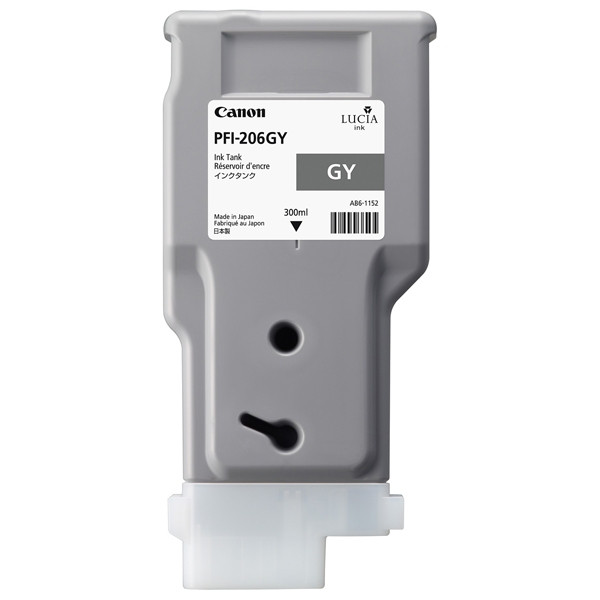 Canon PFI-206GY high capacity grey ink cartridge (original Canon) 5312B001 018936 - 1