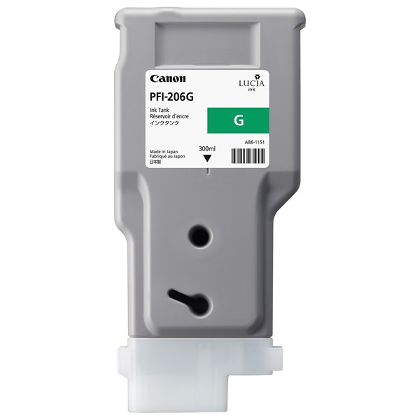 Canon PFI-206G high capacity green ink cartridge (original Canon) 5310B001 018942 - 1