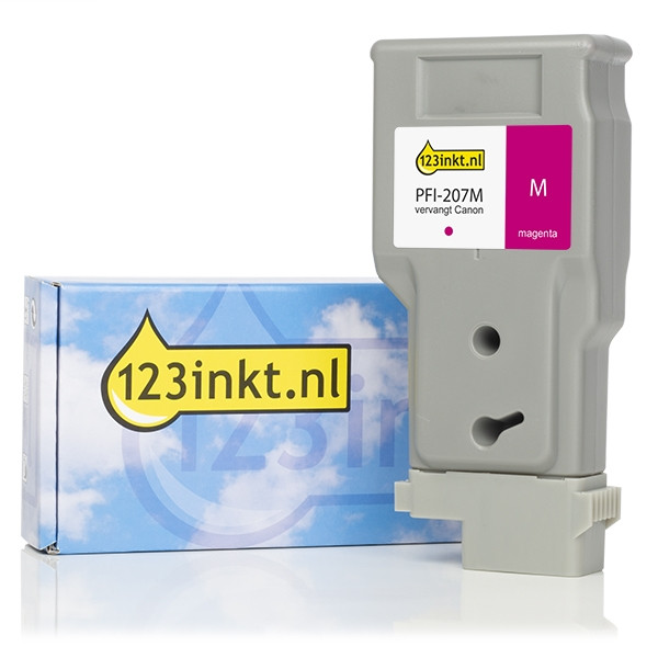 Canon PFI-207M magenta ink cartridge (123ink version) 8791B001C 018995 - 1