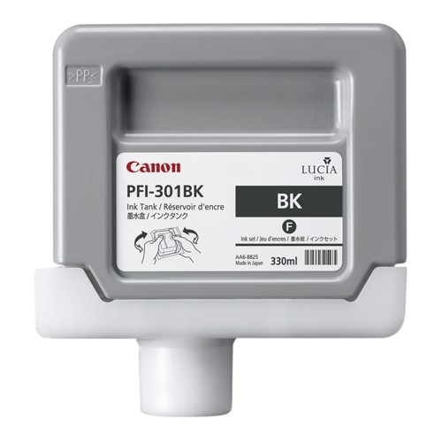 Canon PFI-301BK black ink cartridge (original Canon) 1486B001 018282 - 1