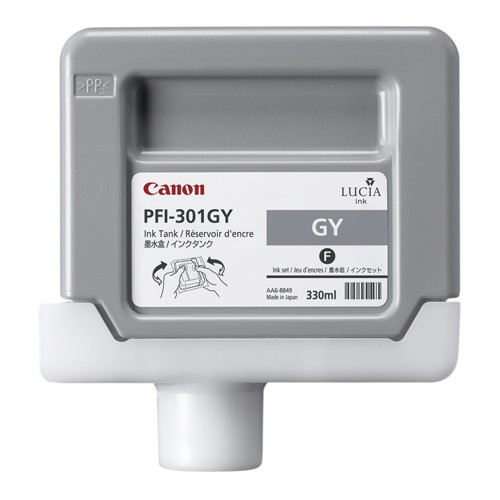 Canon PFI-301GY grey ink cartridge (original Canon) 1495B001 018300 - 1