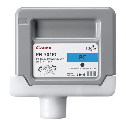 Canon PFI-301PC photo cyan ink cartridge (original Canon) 1490B001 018290 - 1