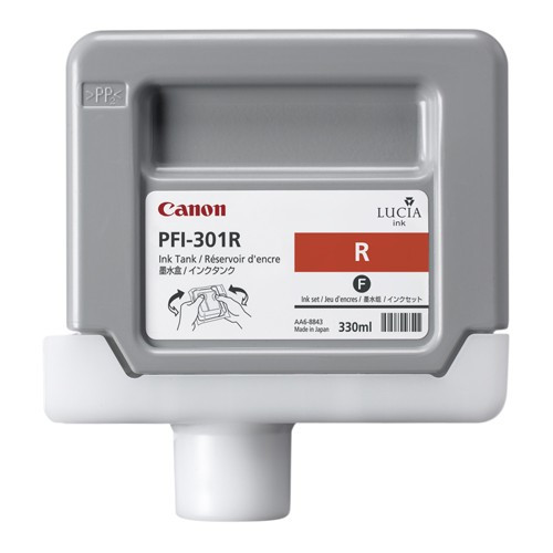 Canon PFI-301R red ink cartridge (original Canon) 1492B001 018294 - 1