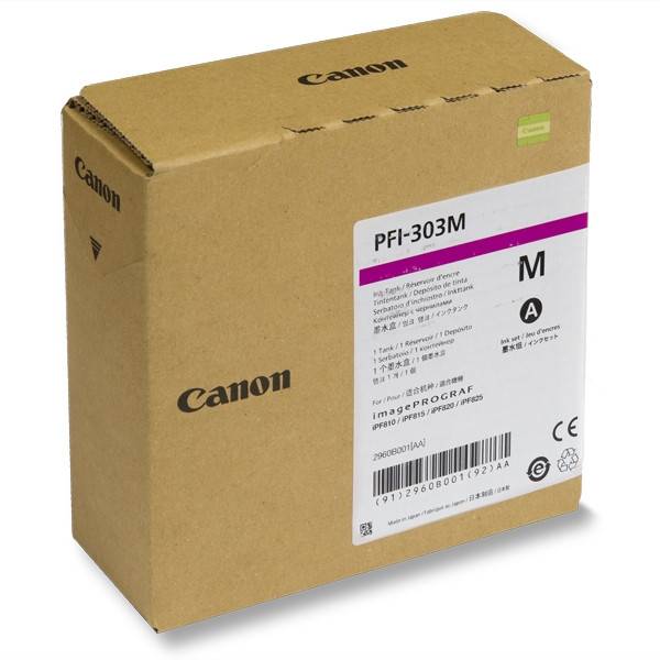 Canon PFI-303M magenta ink cartridge (original) 2960B001 018378 - 1