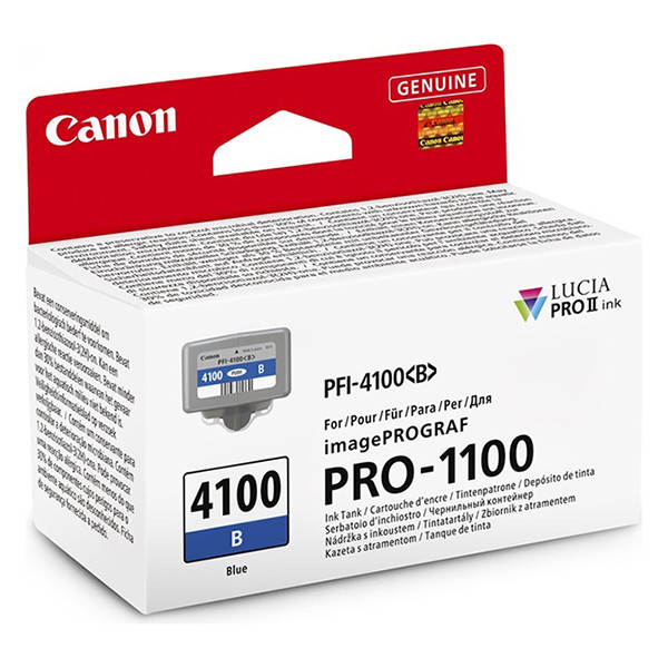 Canon PFI-4100B blue ink cartridge (original Canon) 6786C001 083748 - 1