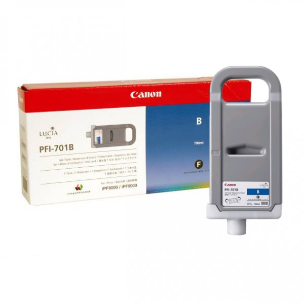 Canon PFI-701B blue ink cartridge (original Canon) 0908B001 018322 - 1