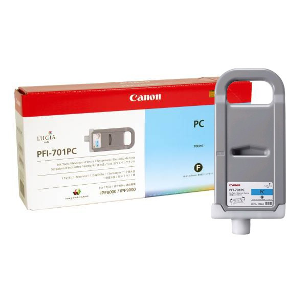 Canon PFI-701PC photo cyan ink cartridge (original Canon) 0904B005 018314 - 1