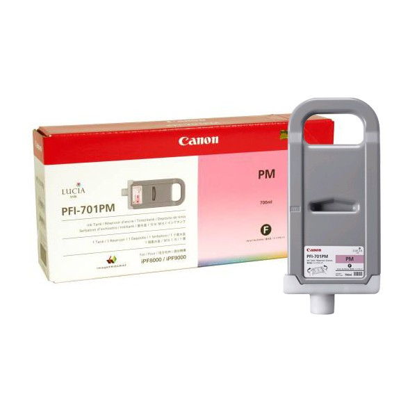 Canon PFI-701PM photo magenta ink cartridge (original Canon) 0905B001 0905B005 018316 - 1