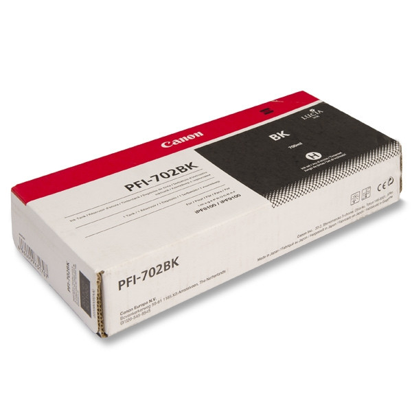 Canon PFI-702BK black ink cartridge (original Canon) 2220B001 018342 - 1