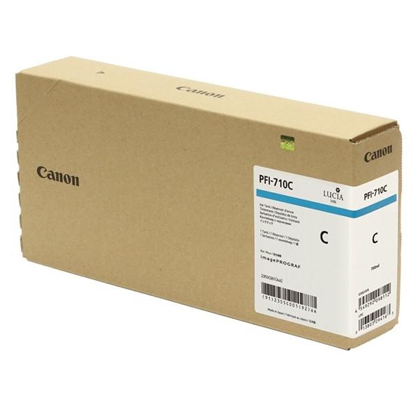 Canon PFI-710C cyan ink cartridge (original Canon) 2355C001 010178 - 1