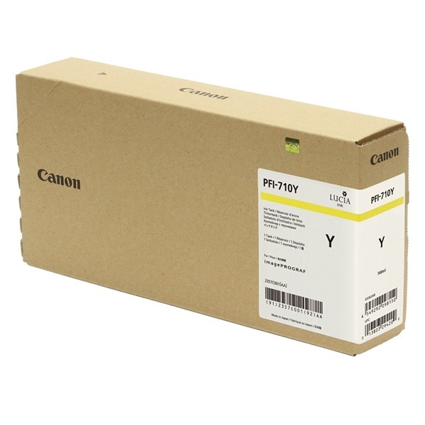 Canon PFI-710Y yellow ink cartridge (original Canon) 2357C001 010182 - 1