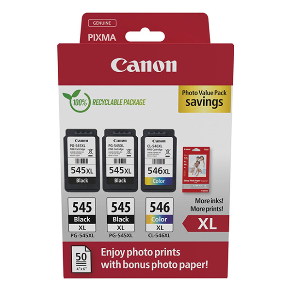 Canon PG-545XLx2/CL-546XL photo value pack (original Canon) 8286B015 132266 - 1