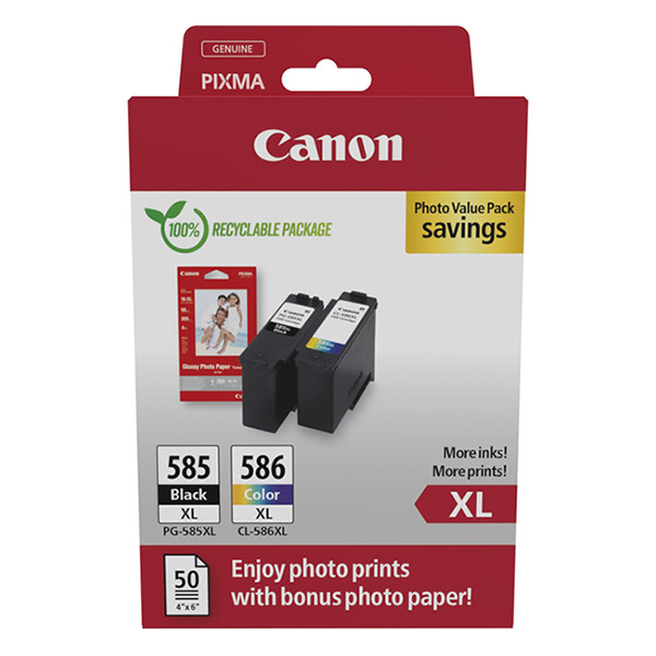 Canon PG-585XL / CL-586XL photo value pack (original Canon) 6204C005 017678 - 1