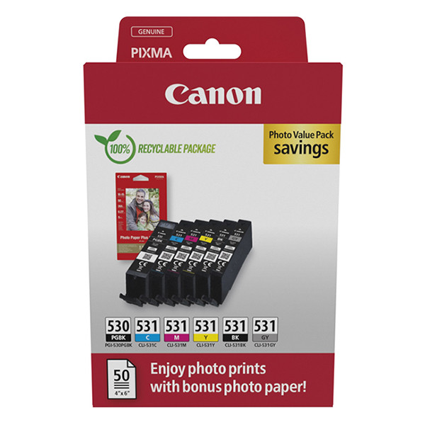 Canon PGI-530 / CLI-531 photo value pack (original Canon) 6117C004 017680 - 1