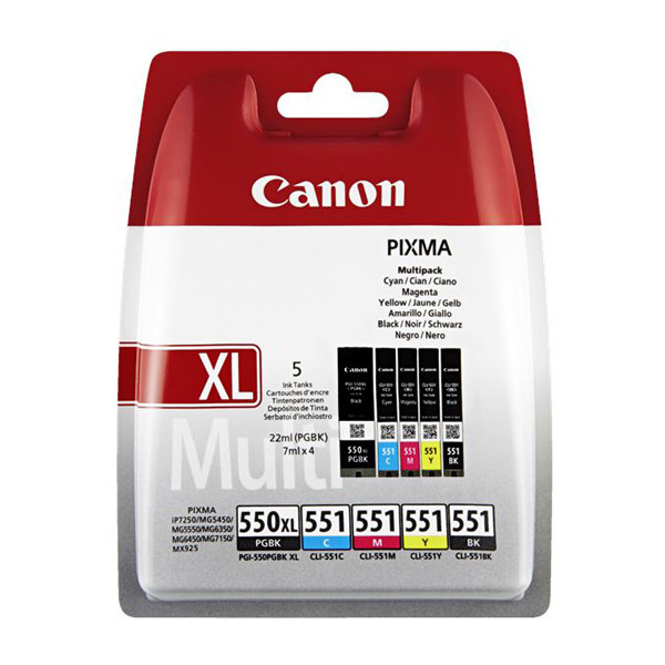Original Canon PGI-530 PGBK / CLI-531 CMYK Multipack Set of 6 Ink  Cartridges (6117C001/ 6118C001/ 6119C001/ 6120C001/ 6121C001/ 6122C001) -  Canon TS8750 Pixma ink - Canon PIXMA TS - Canon Ink 