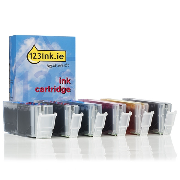 Canon PGI-570PGBK XL / CLI-571BK/C/M/Y/GY XL ink cartridge 6-pack (123ink version)  127136 - 1