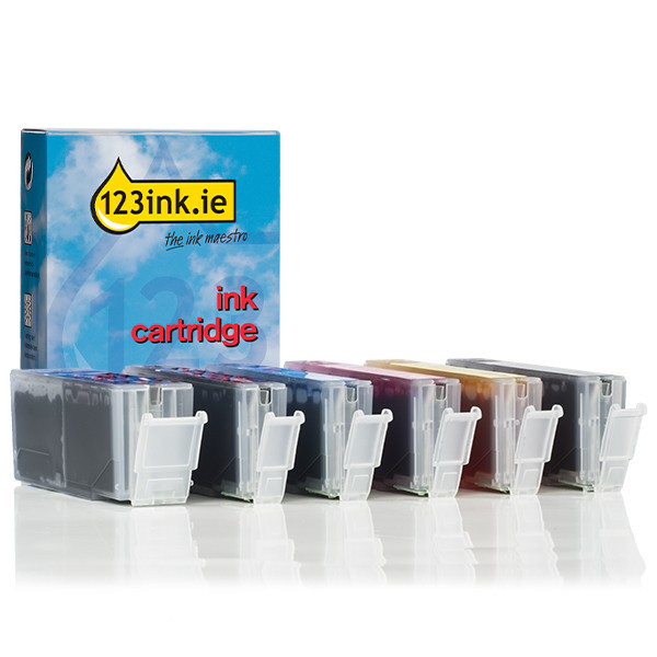 Canon PGI-580PGBK + CLI-581BK/C/M/Y/PB ink cartridge 6-pack (123ink version)  127152 - 1