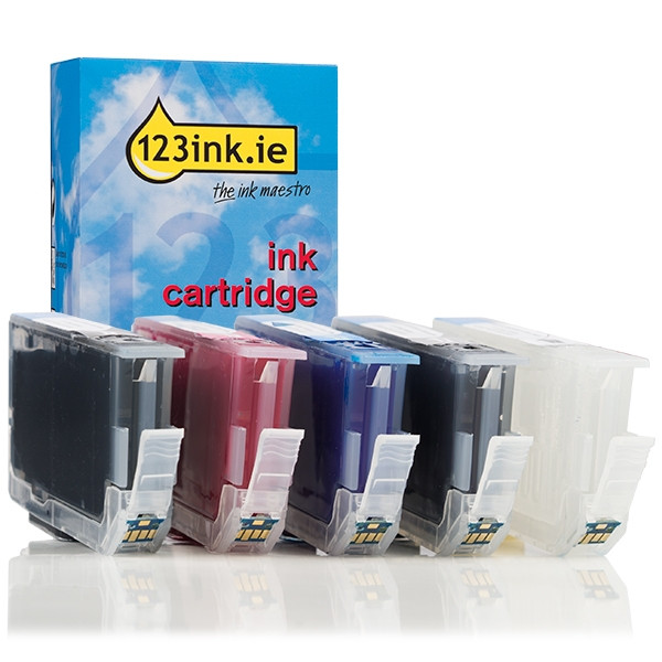 Canon PGI-72 BK/PM/PC/GY/CO ink cartridge 5-pack (123ink version) 6403B007C 018849 - 1