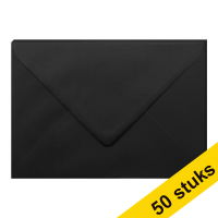 Clairefontaine C5 black coloured envelopes, 120g (10 x 5-pack)