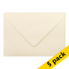 Clairefontaine C5 ivory coloured envelopes, 120g (5-pack)