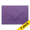 Clairefontaine C5 lilac coloured envelopes, 120g (5-pack)