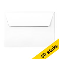 Clairefontaine C6 white coloured envelopes, 120g (10 x 5-pack)