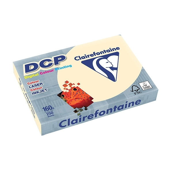 Clairefontaine DCP ivory A4 coloured paper, 160gsm (250 sheets) 6826C 250301 - 1