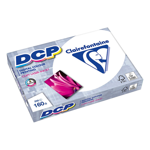 Clairefontaine DCP white A4 paper, 160gsm (250 sheets) 1842C 250485 - 1