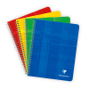 Clairefontaine assorted A5+ lined spiral block 90g, 120 sheets (5-pack)