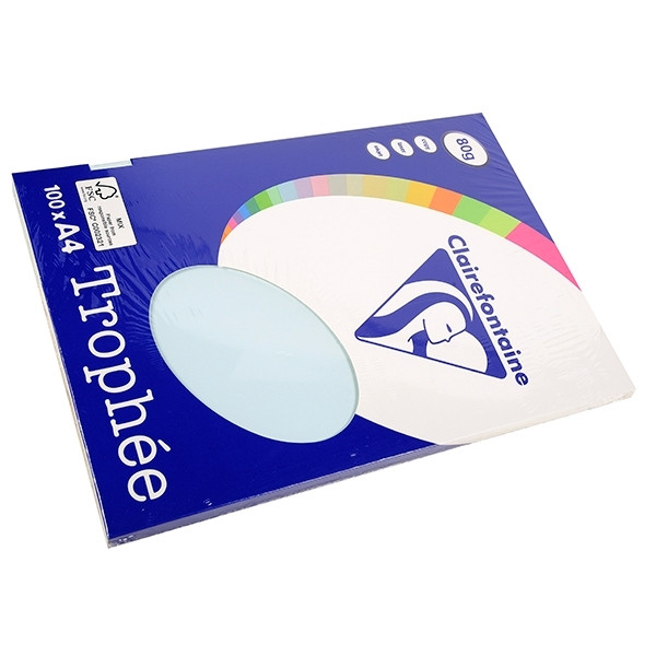 Clairefontaine azure A4 coloured paper, 80gsm (100 sheets) 4101C 250000 - 1