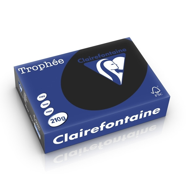 Clairefontaine black A4 coloured paper, 210gsm (250 sheets) 2227C 250285 - 1