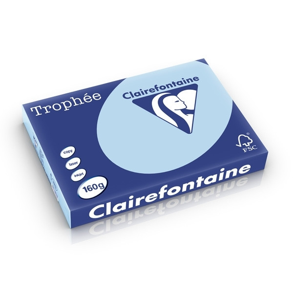 Clairefontaine blue A3 coloured paper, 160gsm (250 sheets) 1113C 250278 - 1