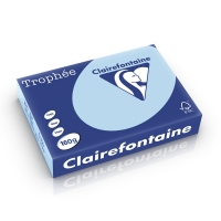 Clairefontaine blue A4 coloured paper, 160gsm (250 sheets) 1106C 250248