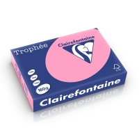 Clairefontaine bright pink A4 coloured paper, 160gsm (250 sheets) 1013C 250245