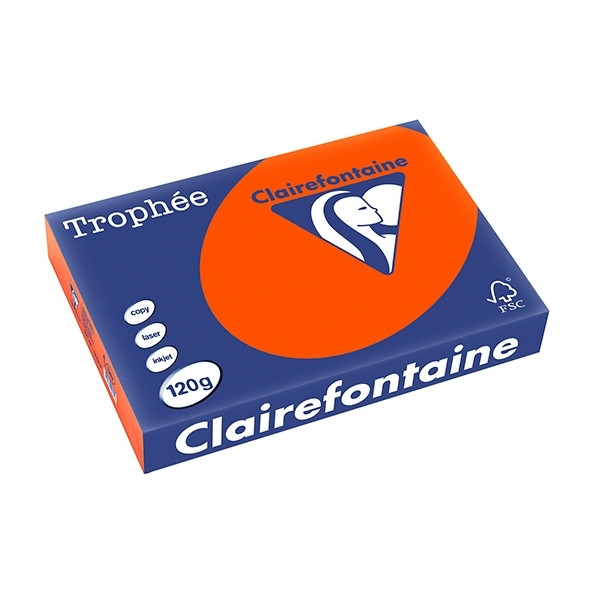 Clairefontaine cardinal red A4 coloured paper, 120 gsm (250 sheets) 1217PC 250080 - 1