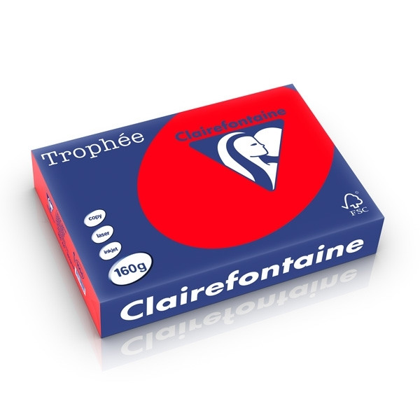 Clairefontaine coral A4 coloured paper, 160 gsm (250 sheets) 1004PC 250256 - 1