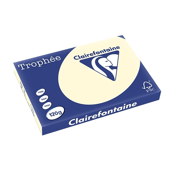 Clairefontaine cream A3 coloured paper, 120 gsm (250 sheets) 1302C 250126 - 1