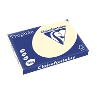 Clairefontaine cream A3 coloured paper, 120 gsm (250 sheets) 1302C 250126