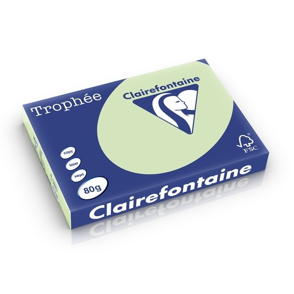 Clairefontaine golf green A3 coloured paper, 80gsm (500 sheets) 1891C 250190 - 1