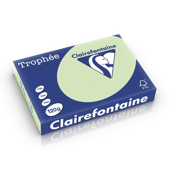 Clairefontaine golf green A4 coloured paper, 120gsm (250 sheets) 1215C 250207 - 1