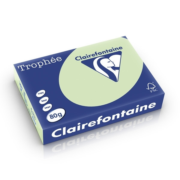 Clairefontaine golf green A4 coloured paper, 80gsm (500 sheets) 1777C 250173 - 1