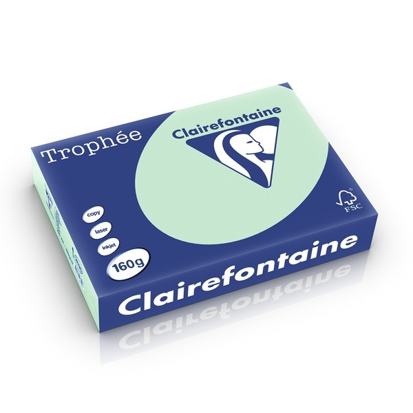 Clairefontaine green A4 coloured paper, 160gsm (250 sheets) 2635C 250252 - 1