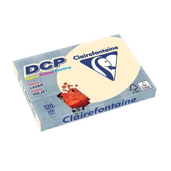 Clairefontaine ivory A4 coloured DCP paper, 120gsm (250 sheets) 6824C 250300 - 1