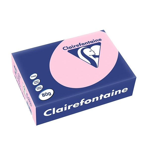 Clairefontaine rose A5 coloured paper, 80gsm (500 sheets) 2914C 250036 - 1