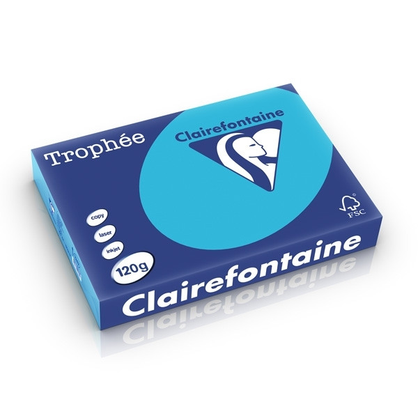 Clairefontaine royal blue A4 coloured paper, 120 gsm (250 sheets) 1247PC 250210 - 1