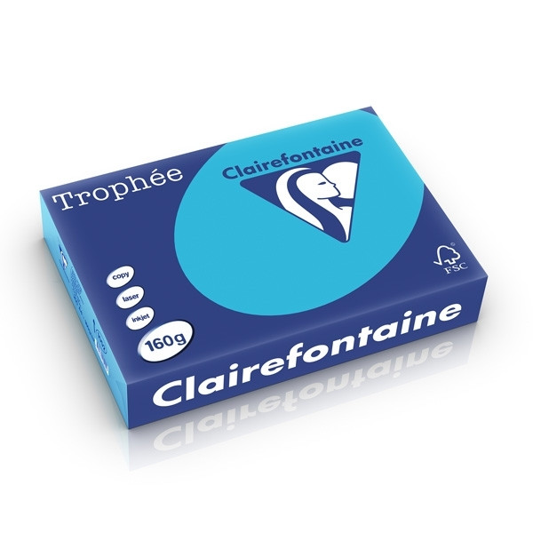 Clairefontaine royal blue A4 coloured paper, 160 gsm (250 sheets) 1052PC 250260 - 1