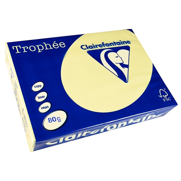 Clairefontaine yellow paper with 4-hole perforation (500 sheets) 02-0005-0079 250309 - 1